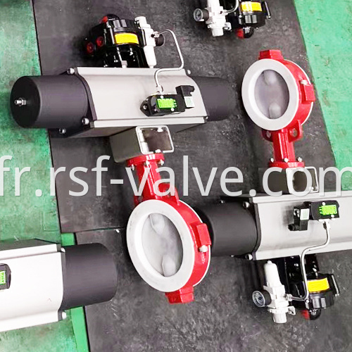 Pneumatic Actuated Ptfe Butterfly Valve